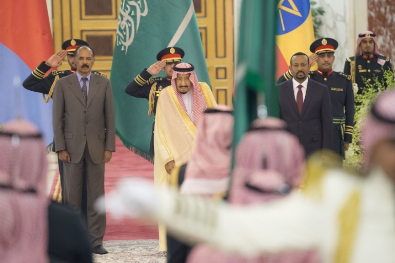 Ethiopian and Eritrean leaders in Saudi Arabia for peace agreement