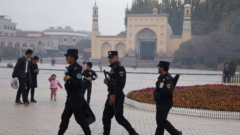 Turkic-speaking Muslim Uighurs make up eight million of Xinjiang's 19 million population [File: AP].