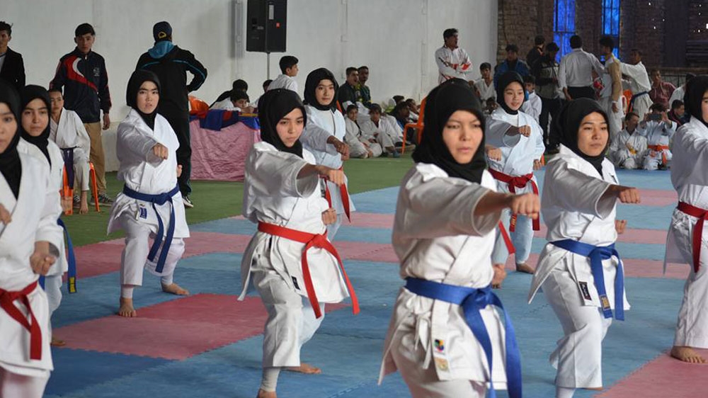 Hazara families are encouraging women to get into sports, Nargis said [Photo courtesy of Hazara Shotokan Karate Academy/Facebook] 