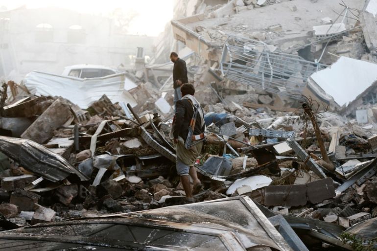 Yemen bomb site