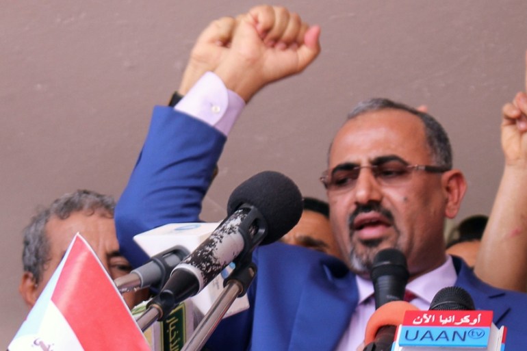 Aidaroos al-Zubaidim, the leader of Yemen''s separatist Southern Movement