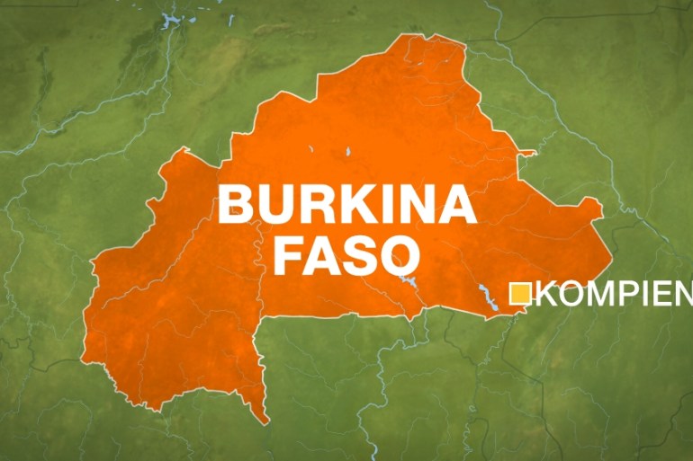 Burkina Faso map showing Kompienga province