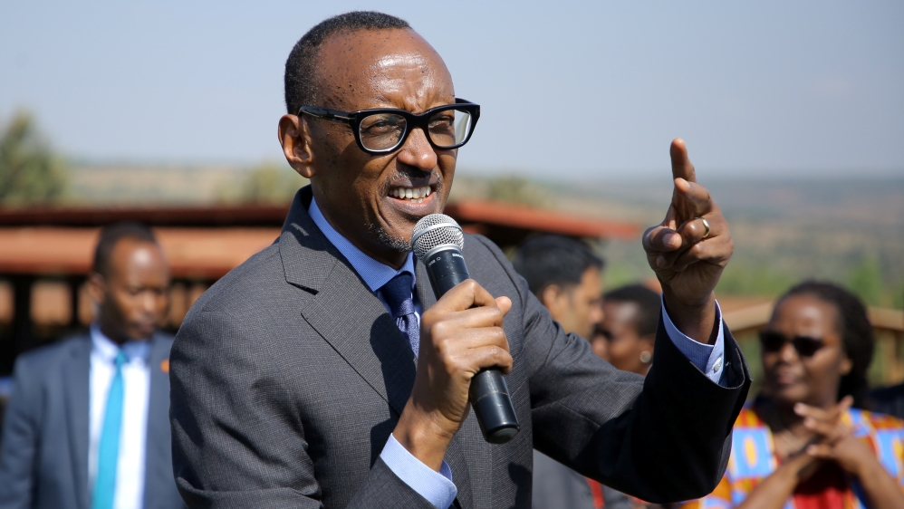 Rwandan resident Paul Kagame has pledged to champion the cause of gender equality [File: Jean Bizimana/Reuters]