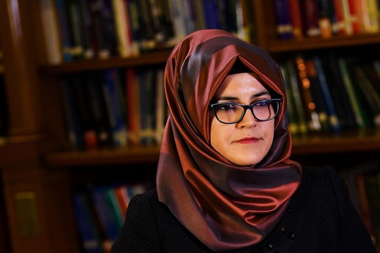 Hatice Cengiz, fiancee of slain Saudi journalist Jamal Khashoggi, is seen during an interview with Reuters in London, Britain, October 29, 2018. REUTERS/Dylan Martinez
