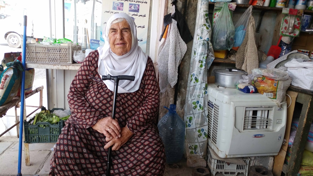 Fahima Abu Bakir says power cuts happen regularly in her neighbourhood in Kirkuk [Mariya Petkova/Al Jazeera] 