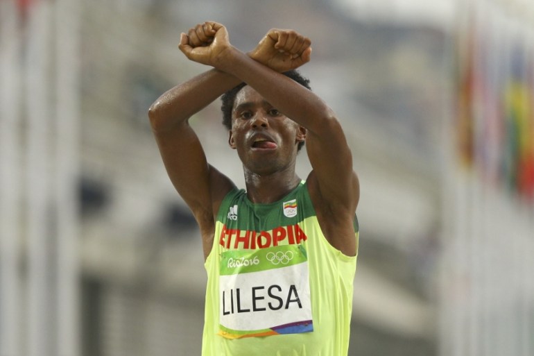 Athletics - Men''s Marathon Freyisa Lilesa