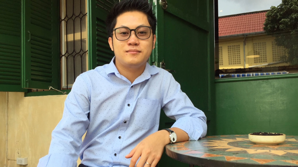 Souliyo Vongdala in Vientiane runs the Laotian news portal Muan, meaning “fun” in English [Adam Bamme/Al Jazeera]