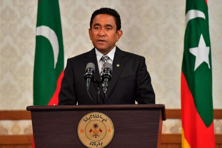 Abdulla Yameen Maldives final address