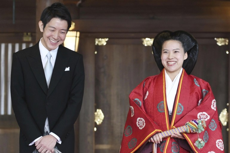 Japan''s Princess Ayako weds