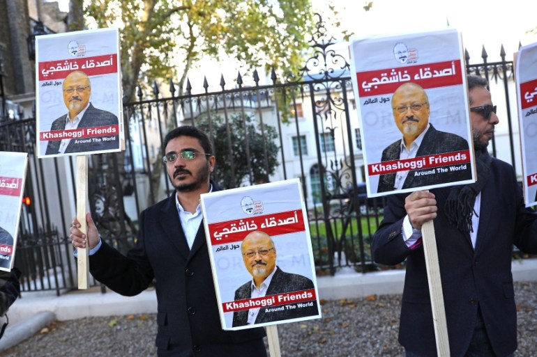 Khashoggi Protest London - Reuters