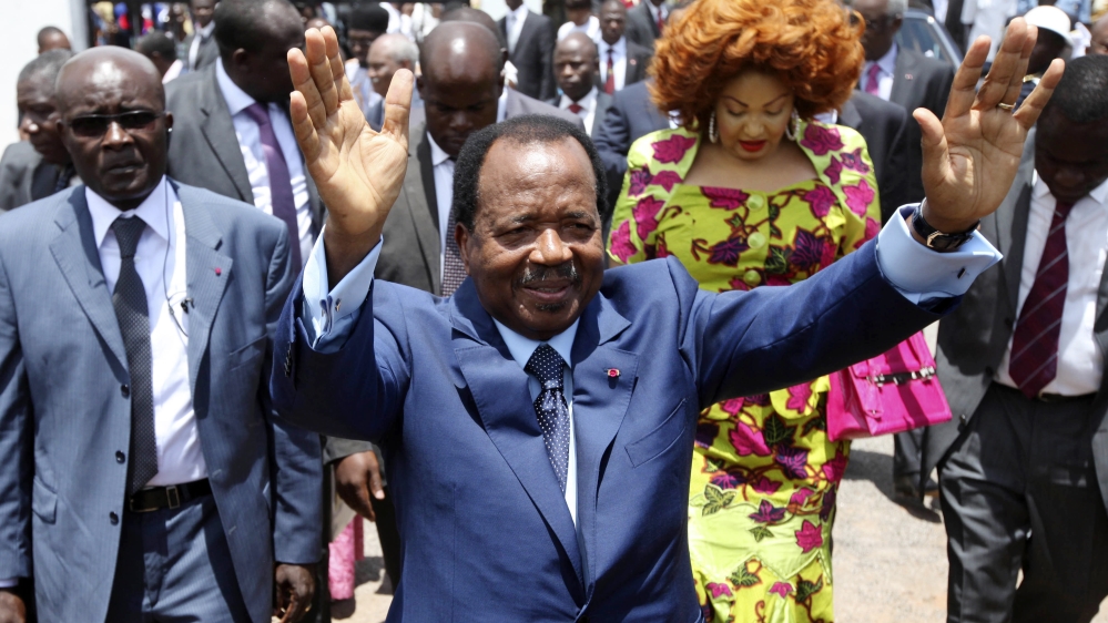 President Paul Biya, 85 and one of Africa's longest-serving leaders, vows to hold the largely Francophone country together even as thousands flee violence in Anglophone regions [File: AP Photo/Sunday Alamba]