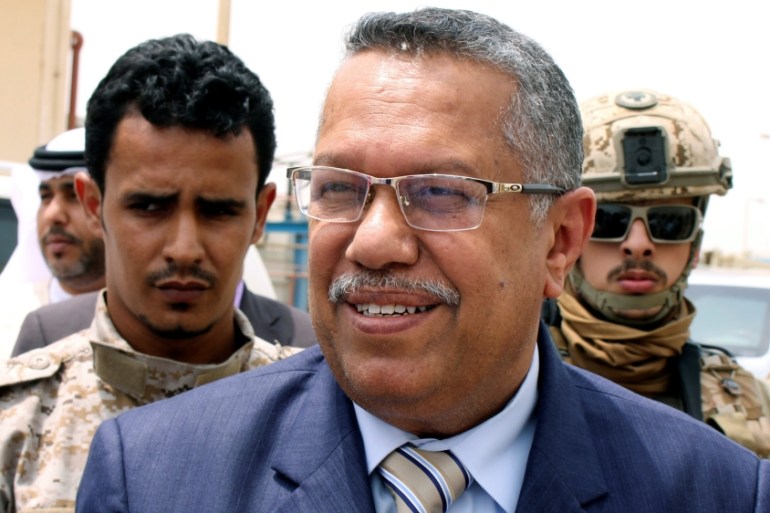 Yemen''s Prime Minister Ahmed Obaid bin Daghar visits the Red Sea port city of Mukha