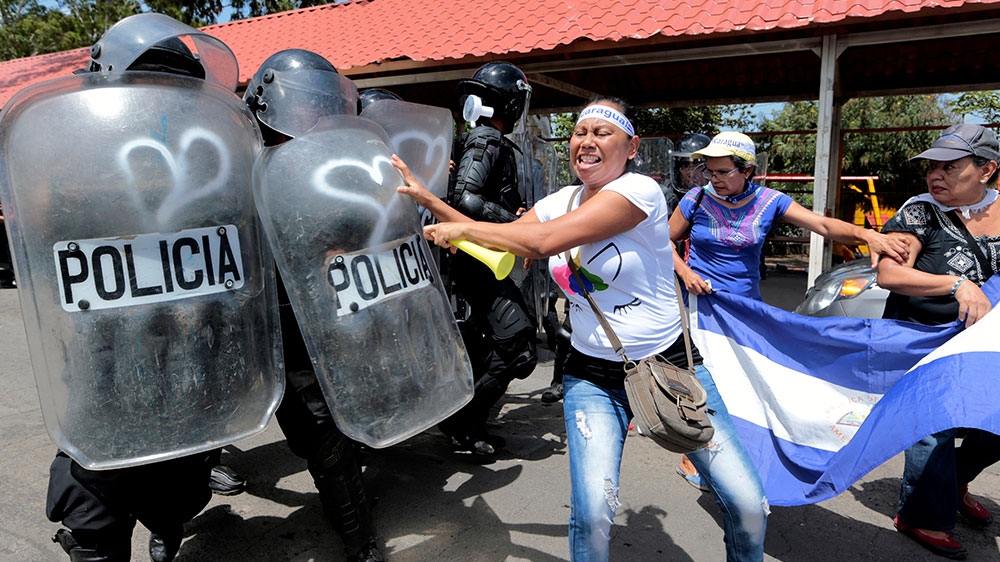 More than 300 people have been killed since protests began in mid-April [Oswaldo Rivas/Reuters]