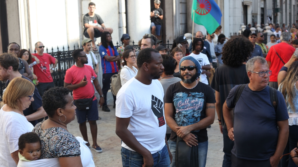 Several demonstrations have taken place in Lisbon with protesters rallying against racism and police brutality [Ana Naomi de Sousa/Al Jazeera]