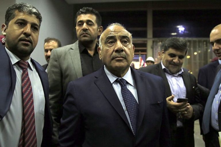 Iraq''s parliament elects Barham Salih as president BAGHDAD, IRAQ - OCTOBER 2: Independent Shia candidate Adil Abdul-Mahdi (C) is seen