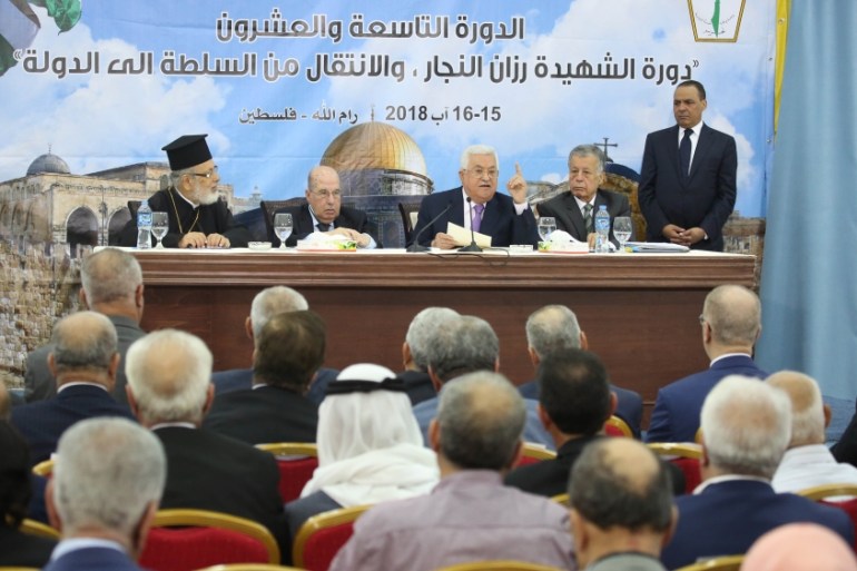 Palestinian Central Council meeting in Ramallah
