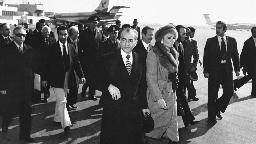 The shah and Empress Farah leave Iran on January 16, 1979 [File: AP]
