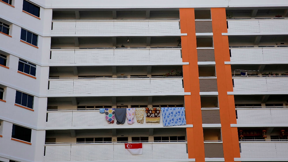 A public housing block in Singapore - most citizens live in owner-occupied flats built by the government's Housing Development Board [Thomas White/Reuters]