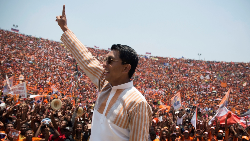 Rajoelina (pictured) has vowed to create a 'Miami' of Madagascar [Malin Palm/Reuters]
