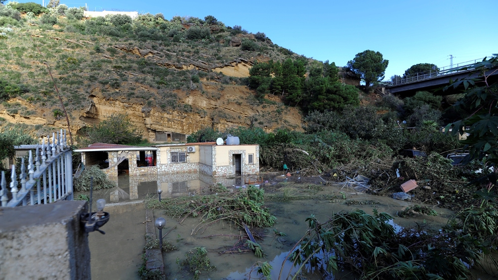 A house where people died after river Milicia flooded in Casteldaccia near Palermo [Guglielmo Mangiapane/Reuters]
