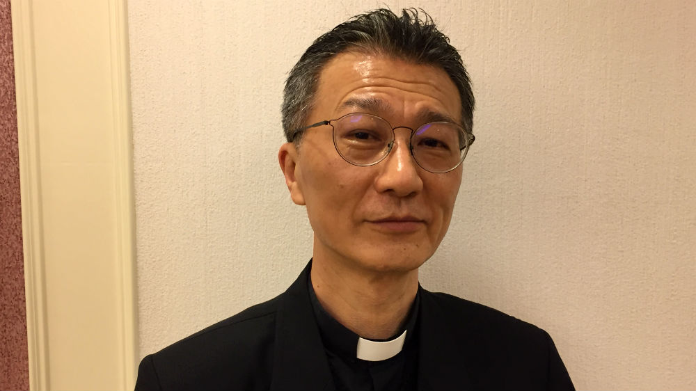 Taiwan's Family Guardian Coalition spokesperson Father Otfried Chan [Adam Bemma/Al Jazeera]