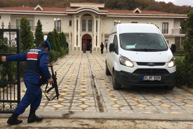 Turkish police searching a villa in NW Turkey over killing of Saudi journalist Jamal Khashoggi