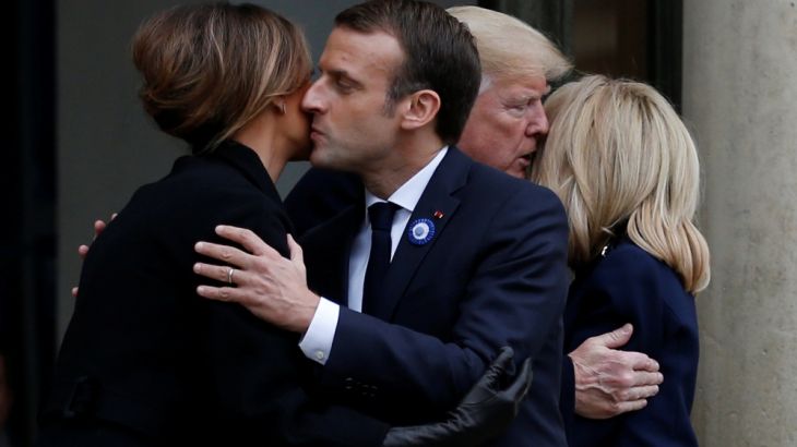 French President Emmanuel Macron and US President Donald Trump