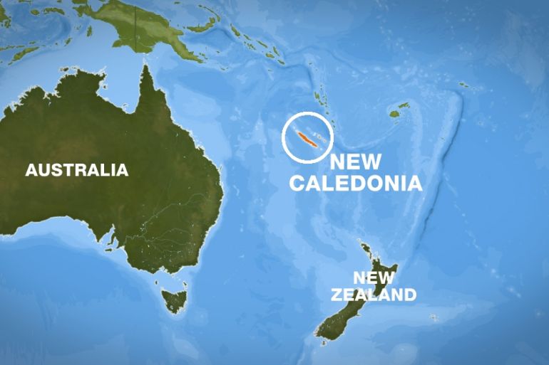 Mapa da Nova Caledônia