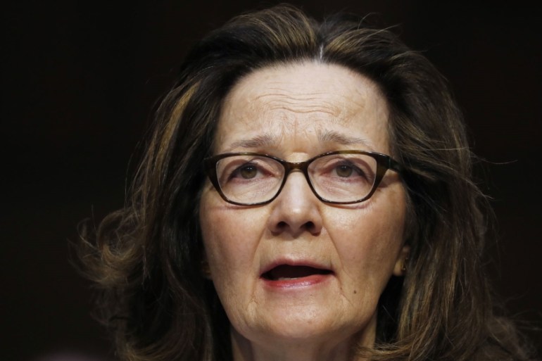 Acting CIA Director Gina Haspel testifies at her Senate Intelligence Committee confirmation hearing on Capitol Hill in Washington, U.S., May 9, 2018 [File: Reuters]