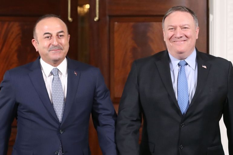 Secretary Mike Pompeo Meets with Turkish Foreign Minister At State Department