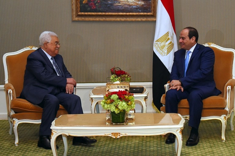 Abdel Fattah al-Sisi - Mahmoud Abbas meeting in Saudi Arabia