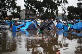 Tijuana camp flood