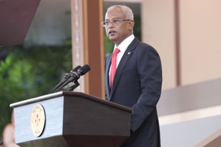 Maldives President Ibrahim Mohamed Solih - inauguration ceremony speech