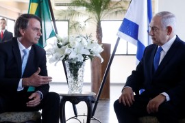 Brazil''s President-elect Jair Bolsonaro and Israeli Prime Minister Benjamin Netanyahu