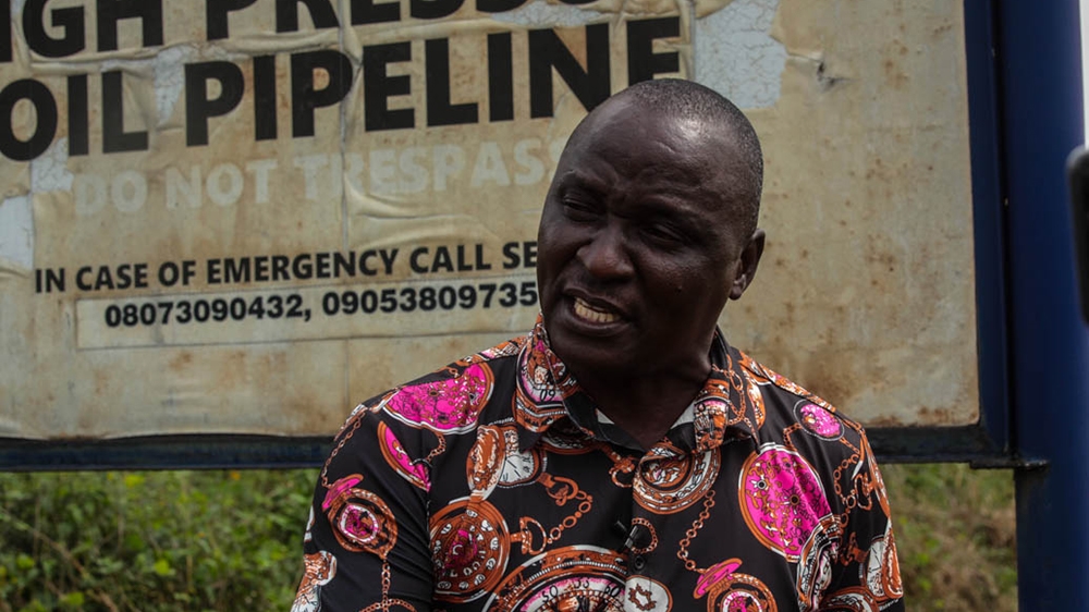 Tennyson Oriunu wants the government to resolve complaints by oil-producing communities [Al Jazeera]