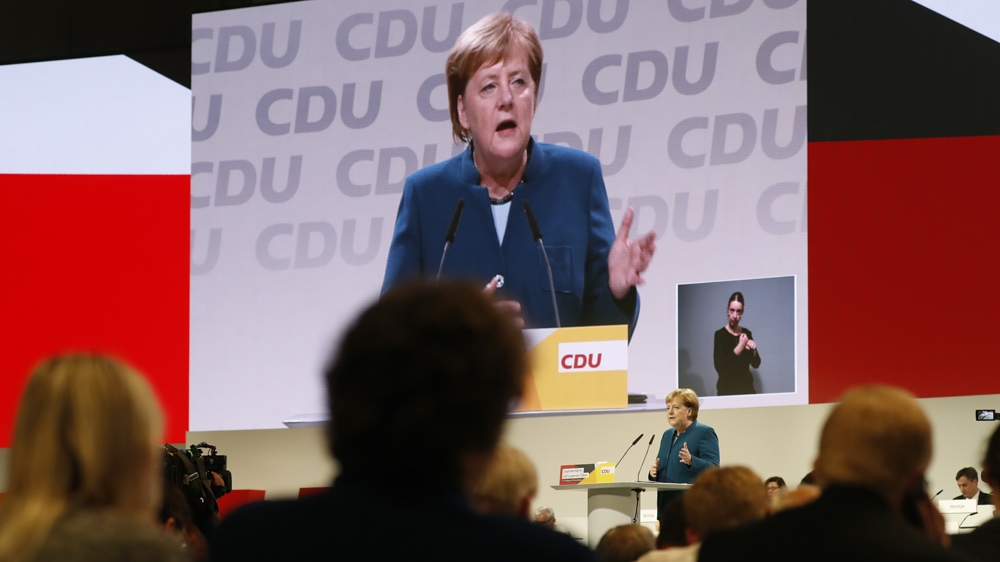 Merkel led the CUD party for 18 years and has been the Chancellor since 2005 [Odd Andersen/AFP]