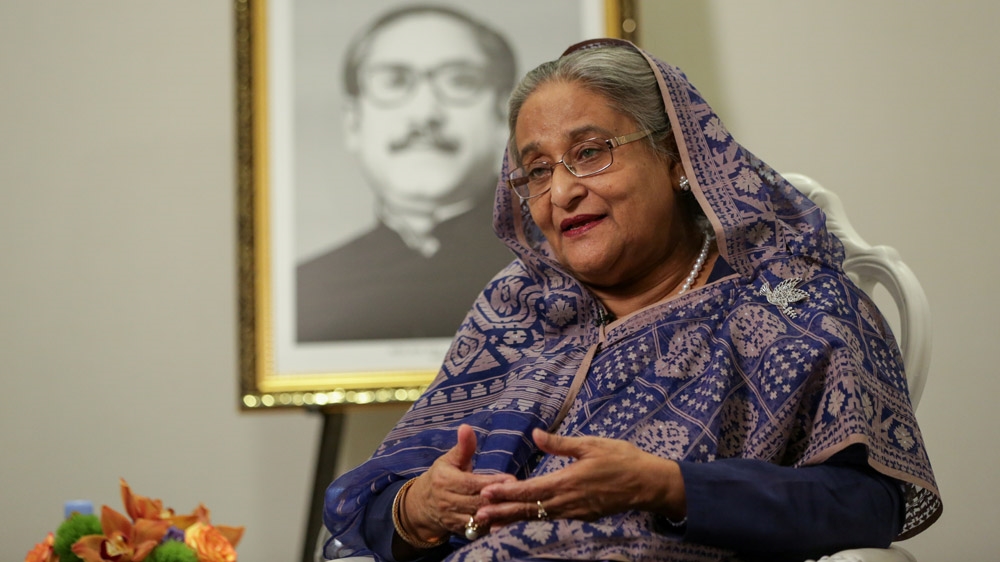 Sheikh Hasina is running for a record fourth term in the December election [File: Amr Alfiky/Reuters]