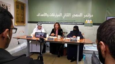 Dozens of Saudi dissidents addressed the second Saudi diaspora conference in London [Nadine Dahan/Al Jazeera]