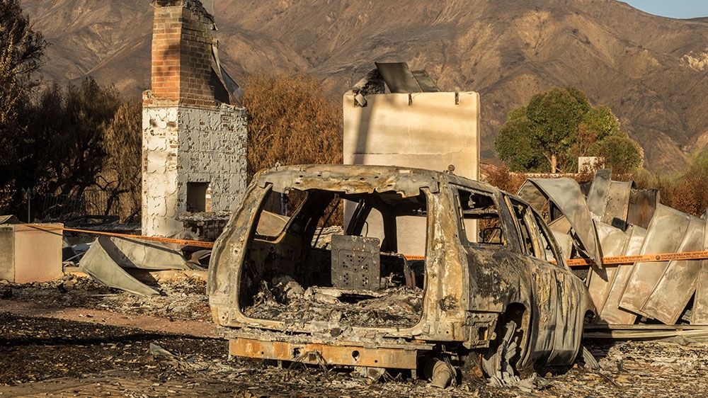 The Woolsey Fire destroyed more than 49,000 hectares [Eline van Nes/Al Jazeera]