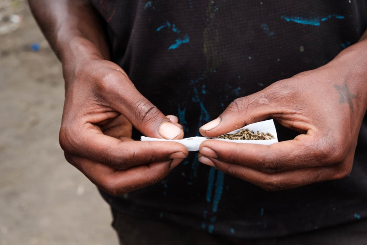 Most of the teenagers sell marijuana for older men. They also smoke the substance. But making music has brought them off the hard stuff - the glue, fuel and exhaust fumes that many street kids ar