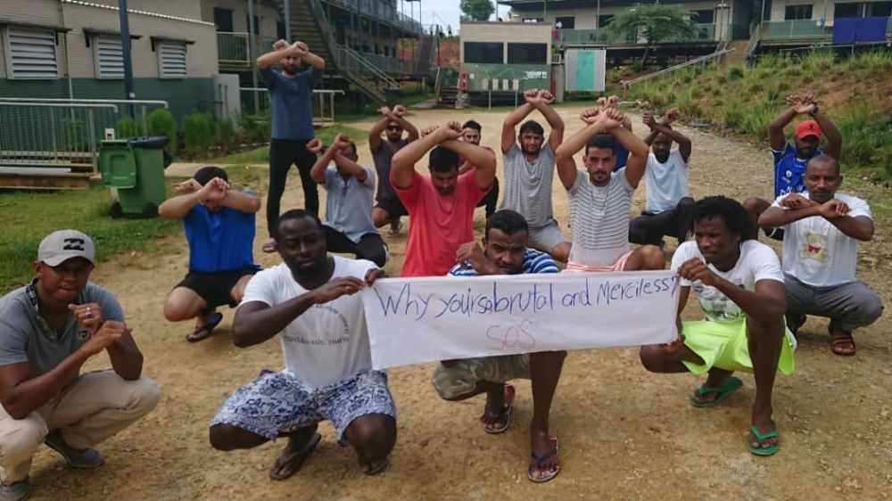 Australia closed its main detention camp on Manus Island a year ago and the men now live in 'transition centres' with only rudimentary support; those at the East Lorengau centre protested against the conditions last month [Al Jazeera]