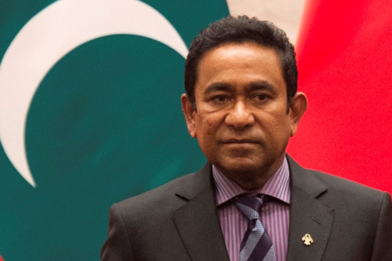 FILE PHOTO: Maldives President Abdulla Yameen attends a meeting in Beijing