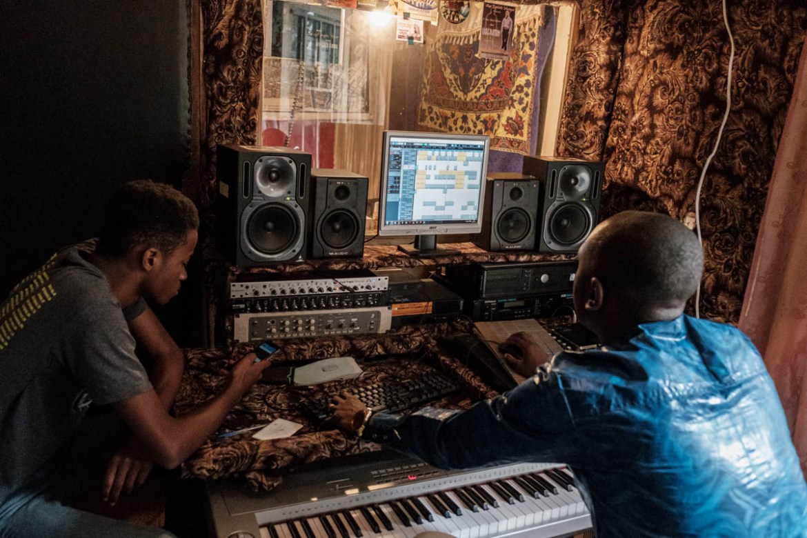 The group is putting the final touches to their first official album called “Maisha Mu Barabara” (which means Street Life in Swahili). A professional producer helps the teenagers mix their recording.