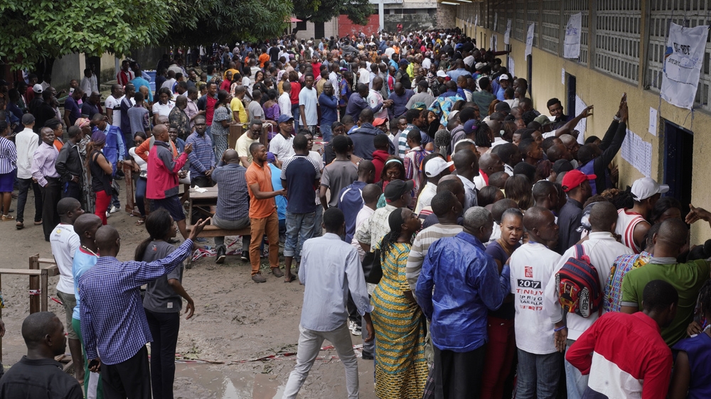 Forty-six million Congolese registered to vote in the poll, which has been beset by complications [Jerome Delay/AP Photo]