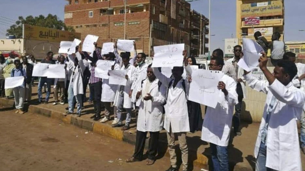 Omdurman Islamic University students hold a demonstration in Khartoum, Sudan. The protest was one in a series of anti-government protests across Sudan, initially sparked by rising prices and shortages. [AP Photo]