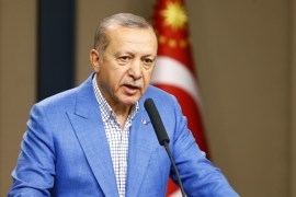 President of Turkey Recep Tayyip Erdogan arrives in Turkey