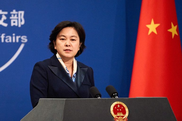 Chinese Foreign Ministry Spokesperson Hua Chunying holds briefing BEIJING, CHINA MARCH 21, 2018: Chinese Foreign Ministry Spokesperson Hua Chunying holds a weekly press briefing. Artyom Ivanov/