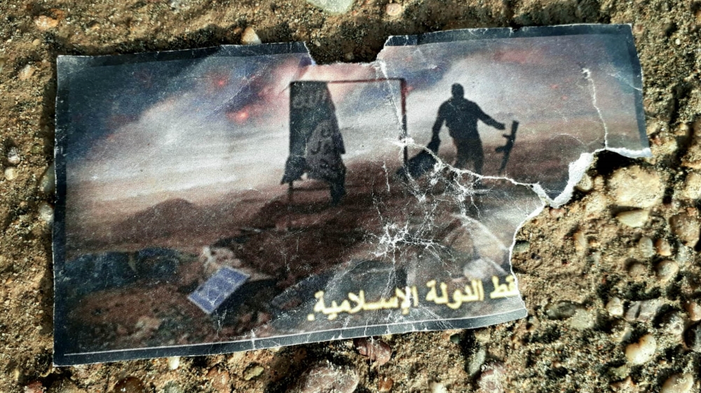 Leaflets dropped by US fighter jets onto Deir Az Zor read 'The Syrian Democratic Forces are coming' [Courtesy: The Intercept]