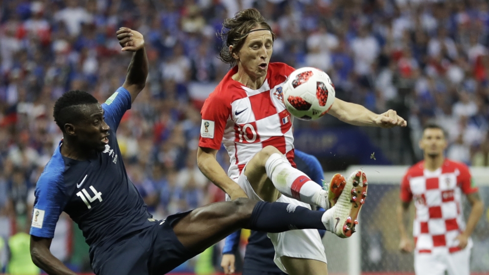 Modric guided Croatia to the World Cup final against France [Matthias Schrader/The Associated Press]