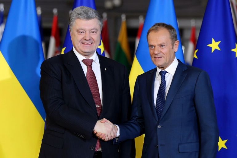 Petro Poroshenko - Donald Tusk meeting in Brussels